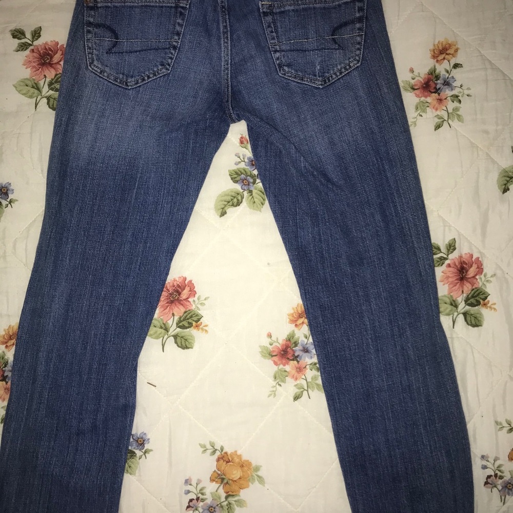 Cropped vintage jeans